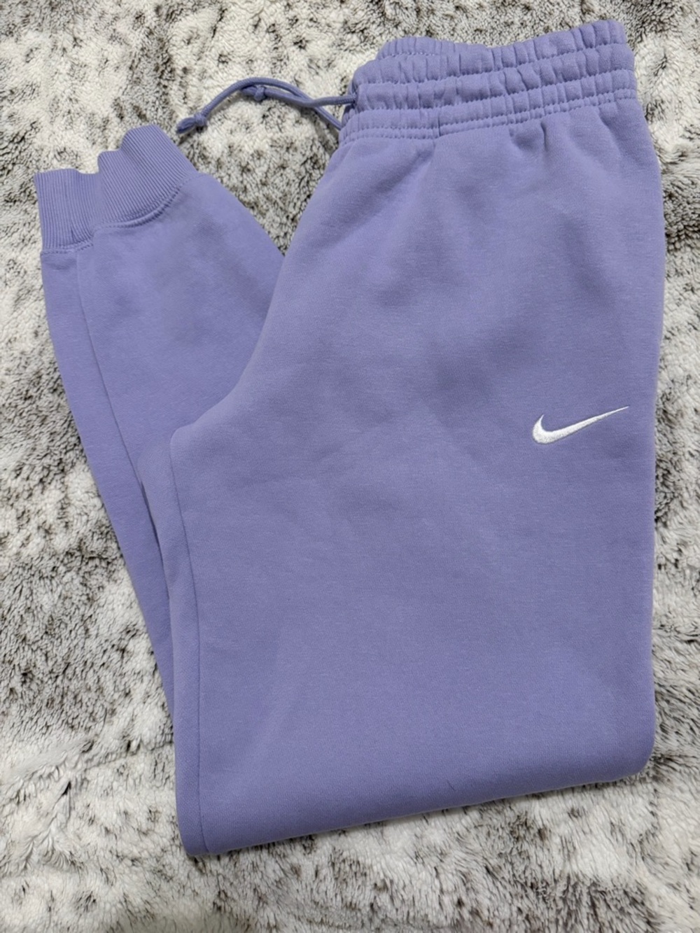 Nike womens Purple Swoosh phoenix fleece Sweatpants